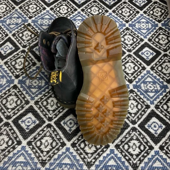 Dr. Martens Luana Black Leather Combat Boots Doc Martens - Picture 12 of 12